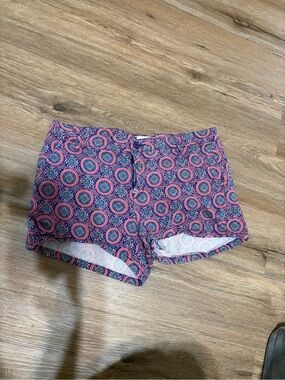 BeBop Pink and Blue Printed Athletic Shorts